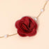 Vintage Flower Choker Necklace with Baroque Pearl Handmade Rose Floral Sexy Plated Collar Neck Chain Bridal Party Neck Jewelry for Women...