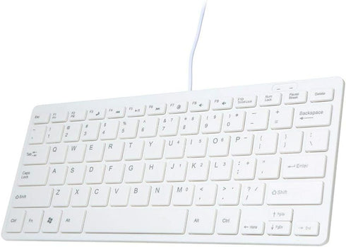 USB Mini Keyboard with Chocolate Buttons Stylish Portable Ultra Slim for Mac PC...