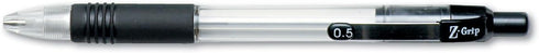 Zebra 52310 Z-Grip Mechanical Pencil, HB, .5mm,Clear, Dozen...