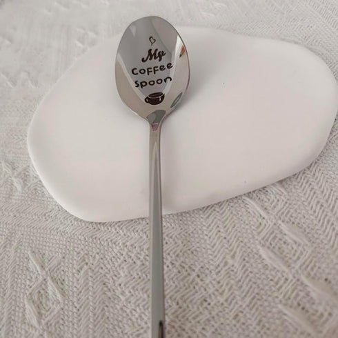 Coffee Gift Spoons for Women Men Funny My Coffee Spoon for Dad Wife Cofee Lovers Gifts for Coffee Drinkers Men Women Christmas Birthday Gift for B...
