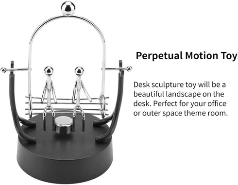 ZJchao Electronic Shake Wiggle Device Perpetual Motion Model Desk Toy Swinging Kinetic Art Craft Decoration Steel Swings Sculpture Balance Stainle...