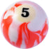Billiard Ball Rod Shift Gear Knobs Orange 5X Gear Shift Knob Marbling Pool Ball Shifting Lever Fit Most Automatic Manual Car Tuck Transmission Veh...