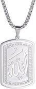 LIKGREAT Allah Necklace for Men Ayatul Kursi Muslim Necklace Allah Pendant Necklace Islamic Muslim Jewelry...