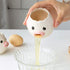 ZOSTLAND Egg Yolk Separator, HQ Creative Ceramics Cute Little Chicken Egg Yolk White, Funny Style Simple Automatic Separation Baking Assistant Too...