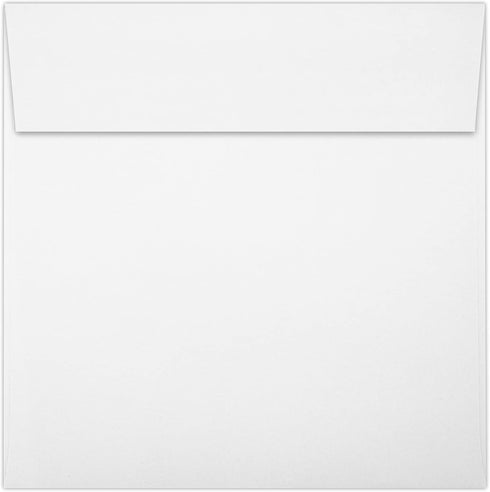 LUXPaper Square Invitation Envelopes | Peel & Press | 6" x 6" | Bright White | 80lb. Text | 50 Qty...