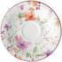 Villeroy & Boch Mariefleur Basic Coffee, Beautiful Premium Porcelain Saucer with Playful Flower Decoration, Dishwasher Safe, 16 cm...
