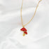 Pack 3 Cute Mushroom Pendant Chain Necklace for Three Best Friends Daughter Gold Dainty Fashion Friendship Christmas Birthday Jewelry BFF Gifts...