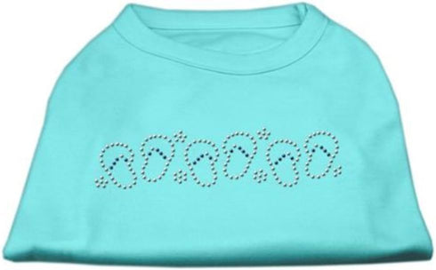 Mirage Pet Products Beach Sandals Rhinestone Pet Shirt, Small, Aqua...