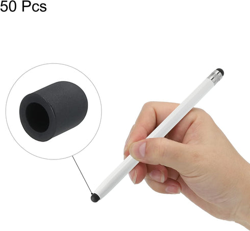 MECCANIXITY 50pcs 5.5mm Stylus Pen Fine Tips Conductive Rubber Capacitive Touch Screen Pens Tip Soft Universal Replacement......