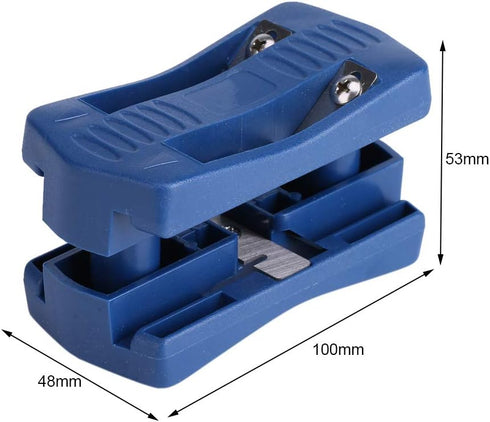 Edge Banding Trimmer Tool, Mini PVC Melamine Wood Edge Banding Machine 2 Edges Manual Tail Trimming Woodworking Tool for Panel Type Furniture Cabi...