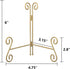 Plate Stand, 6 Inch Small Plate Holder for Display, Gold Iron Plate Easel for Photos, Picture Frames, Cookbooks, Card and Decorative Plates(1PACK)...