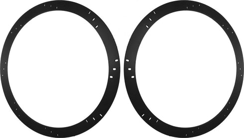 12" Subwoofer Speaker Spacers Depth Extender Extending Rings - 1/4" thick - ID: 11 1/8" OD: 12 7/8" - 1 Pair - SSK12 - Stackable - Perfect For Fra...