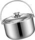 Stainless Steel Cooking Pot Stainless Steel Mixing Bowls Steamer Pot Stainless Steel Cookware Mixing Pot Handle Soup Pot Handheld Mixing Bowl Pot ...
