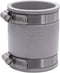 Fernco 1056-22 2-in. Flexible PVC Pipe Coupling for Cast Iron and Plastic Plumbing Connections in Gray...