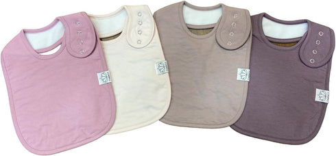 Toddler Organic Cotton Bibs, Unisex Large for Feeding, Drooling, Adjustable...