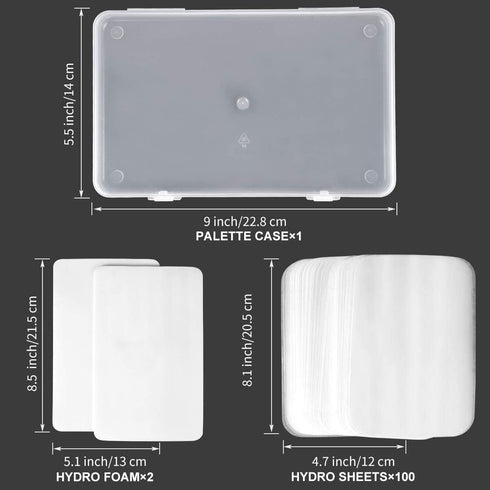 Jucoci Wet Palette Paint Palette for Acrylic Paints Miniatures Paint Pallet Pigment Palette Model Paint Keeps Your Paint Wet for Longer...