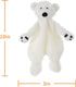 Apricot Lamb Arctic Stuffed Animals Security Blanket White Polar Bear Infant Nursery Character Blanket Luxury Snuggler Plush 10 Inches...