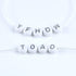 Song Xi 1200pcs Silver Letter Beads Bracelets White Round Acrylic Alphabet Beads 4x7mm White and Silver Letter Beads for Jewelry Making Crafts Chr...