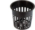 xGarden - Black 4" Round Mesh Pot Cups - 25 Pack, Lightweight Economy Net Pots, Thin Lip & Slotted Sides, UV Resistant & BPA Free Plastic, Indoor ...