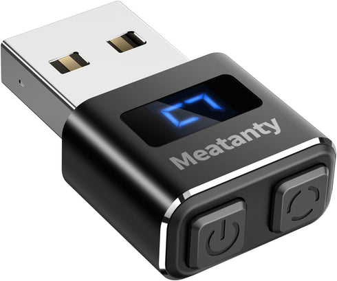 Meatanty Metal Tiny Mouse Jiggler, USB Mouse Mover Undetectable, Automatic Shaker with Separate Mode and ON/OFF Buttons, Mouse Moving Device LED S...