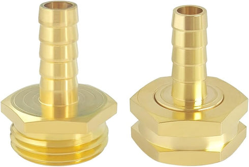 Hooshing 3/8" Garden Hose Repair Kit Male and Female Brass Hose Mender End Repair Connector with Clamps...