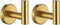 JQK Bathroom Towel Hook Brushed Gold, Brass Coat Robe Clothes Hook for Bathroom Kitchen Garage Wall Mounted (Pack of 2), SUS 304 Stainless Steel 0...