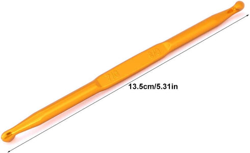 Oumefar Golden Double Ended Crochet Kit Alumina Crochet Knitting Needle Kit...