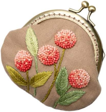 1 Set Coin Purse Embroidery Pouch Making Kit Lock Embroidery Tool DIY Coin Bag......