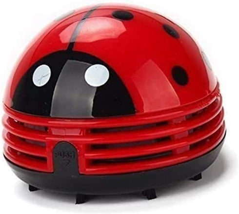 Ladybug Cartoon Mini Vacuum Cleaner Dust Sweeper Cordless Corner Desktop Vacuum Cleaner Mini Cute Home Office...