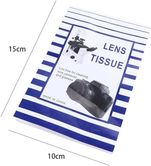 Camera Lens Tissue 50 Sheets Lens Cleaning Paper Soft Camera Lens Optics Tissue Cleaning Clean Paper Wipes Booklet for Screen Camera Lens Filter G...