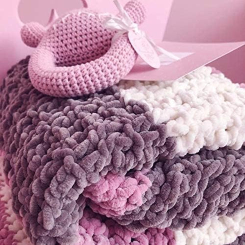 Himalaya Dolphin Baby Yarn 100% MicroPolyester Lot of 2 skn 264 Yards 2x100gram Super Bulky :6 Baby Chenille Yarn (80317)...
