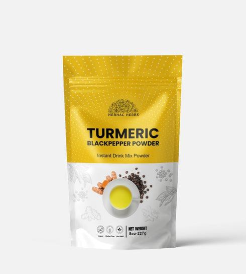 Turmeric Curcumin with Black Pepper Powder 227g (8oz) - Instant Drink Mix Powder Turmeric Curcumin...