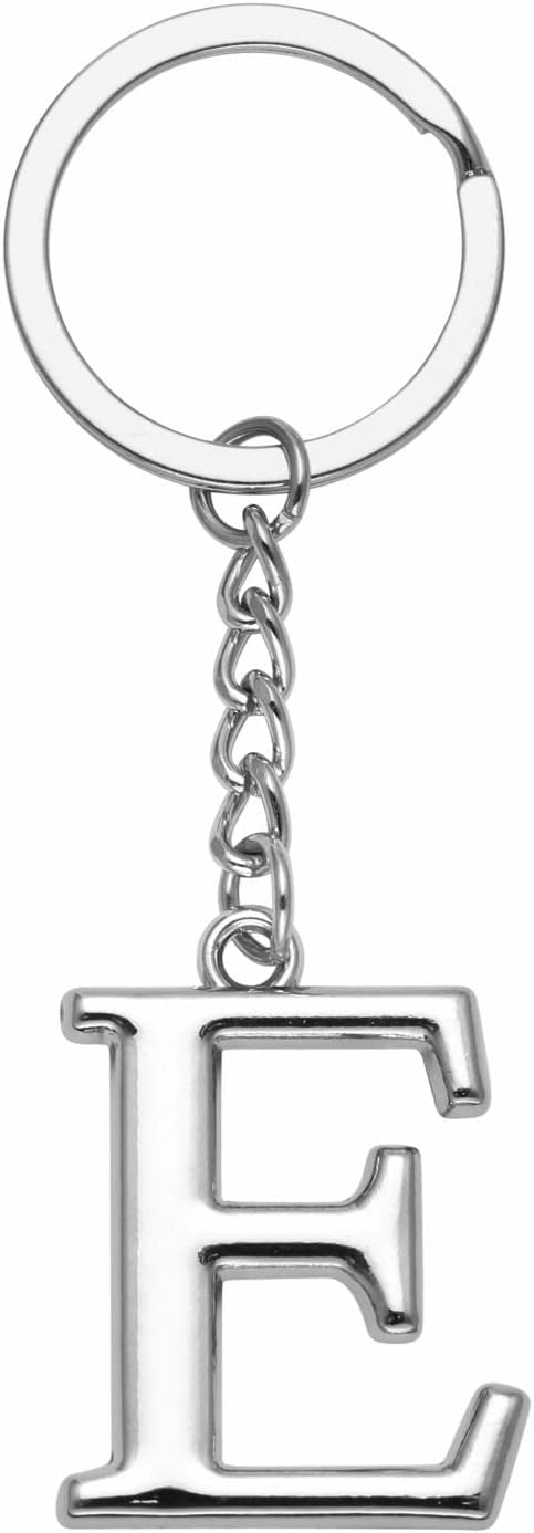 Keychain A-Z Single Letter Keyring DIY Key Ring Cool Little Gift...