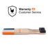 Bamboo Toothbrush with Soft Charcoal Infused Bristles, Set of 4...