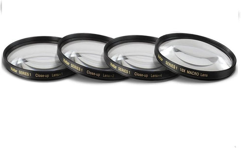 49mm Close-Up Filter Set (+1, 2, 4 and +10 Diopters) Magnification Kit for Canon EF 50mm f/1.8 STM Lens...