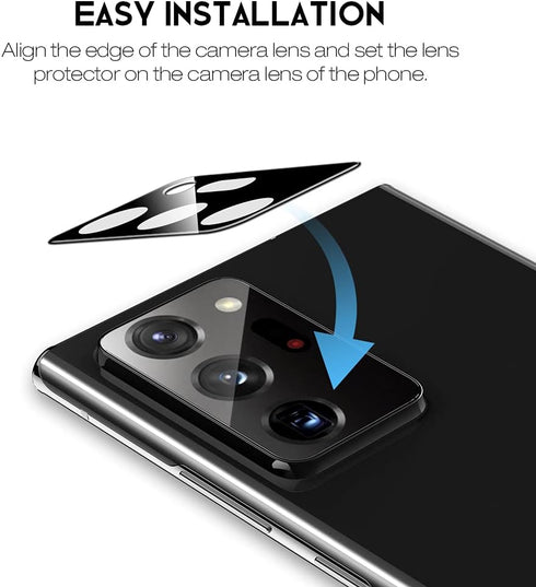 LK [4 Pack 2 Pack Screen Protector for Samsung Galaxy Note 20 Ultra 5G 6.9-inch & 2 Pack Camera Lens Protector, Positioning Tool, Fingerprint Read...