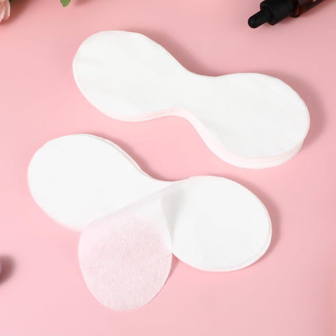 100Pcs Disposable Non Woven Eye Care, Clear Eye Mask Paper Lightweight Eye Covers for Facials Cotton Skincare Spa Paper Eye Nose Face Pads for Ski...