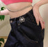 10 Sets Flower Jeans Button Pant Waist Tightener, Adjustable Jean Button Pin, Detachable Jean Button, No Sewing Buttons for Jeans Pant Clips for L...
