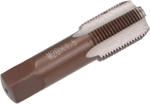 uxcell Metric Hand Tap M20 Thread 1.5 Pitch 4 Straight Flutes H2 Alloy Tool Steel Bottom & Taper Screw Tap Set Tapping Tools for Repairing 1 Pair...