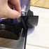 Silicone Kitchen Stove Counter Gap Covers, Anti-Slip Non-Tacky Filler Seals Spills Between Counter, Stovetop, Oven, Washer, Set of 2 (21 Inches, Black) by Gosmol