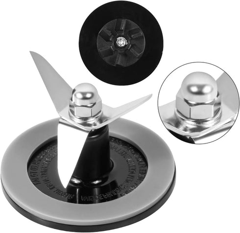 Blender Cutting Assembly, Blender Blade Replacement Parts with Gasket Compatible for Cuisinart Blenders CBT-500, SB5600, CB600,BFP-10CH…by XOOBIU...