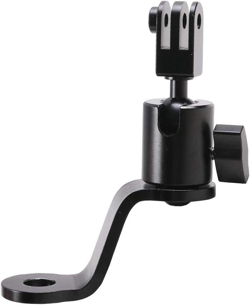 SUREWO Aluminum Motorcycle Rearview Mirror Mount Bracket Holder Compatible with GoPro Hero 12/11/10/9/8/7/6(2018)/5 Black APEMAN AKASO TENKER Camp...