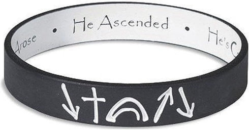 Creative Brands Reversible Silicone Witness Bracelet, White 8 inches...