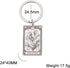 TEAMER Skeleton Tarot Cards Keychains Stainless Steel Amulet Marigold Tarot Card Major Arcana Keyring for Keys Cars Bags...