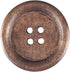 50 Pcs Classic Wooden Buttons, 1-Inch (25mm) Diameter - Brown,for Sewing Projects...