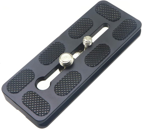 100mm Universal Quick Release QR Plate with 1/4" and 3/8" Mounting Screw for Tripod Mount Ball Head DSLR Camera Arca Swiss Compatible...