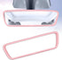 Rear View Mirror Cover Pink Rear View Mirror Accessories, Car Rear View Mirror Protector Frame Silicone Automotive Mirror Frame Compatible with Mo...