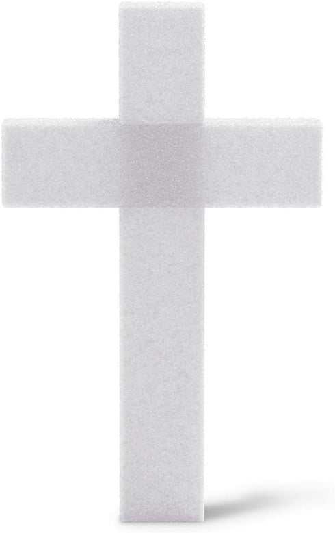FloraCraft CraftF?M Unassembled Cross 2.1 Inch x 12.1 Inch x 17.6 Inch with 2.3 Inch Face White...
