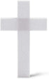 FloraCraft CraftF?M Unassembled Cross 2.1 Inch x 12.1 Inch x 17.6 Inch with 2.3 Inch Face White...