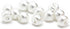 10mm Round White Pearl Buttons for Sewing, Shirts, Skirts, Wedding Dresses, Handmade Decorations, DIY Crafts (50pcs 10mm(0.394inch))...